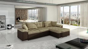 Sarok ülőgarnitúra Dante (J) (öko-bőr Soft 066 + Lawa 02). 1058082