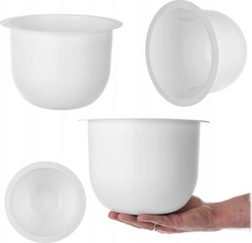 Virágtartó Betét Loft Kerek Fehér 24 cm