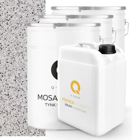 Mozaik Vakolat Szürke Világos M31 Gyanta Dekoratív Külső 3x 25KG Alap