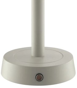 Brilliant - LED dimmelhető, újratölthető érintős asztali lámpa RAZOR LED/2,5W/5V 2700K IP44 szürke