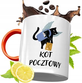 Narancssárga Bögre Postásnak Ajándék fényképes nyomattal