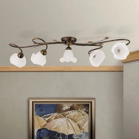 Orion DL 7-789/5 - Felületre szerelhető csillár  SISI 5xE14/40W/230V bronz/patinás