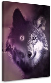 Gario Vászonkép A farkasfej és az éjszaka - Patryk Andrzejewski Méret: 40 x 60 cm
