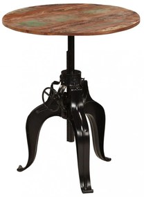 újrahasznosított tömör fa bárasztal 75 x (76-110) cm