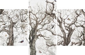 Kép - Erdei minta, rajz (90x60 cm)