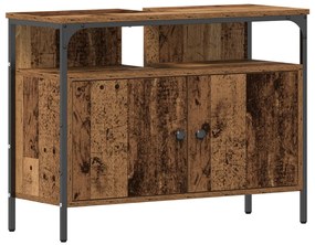 Fürdőszoba Mosdó Szekrény Régi Fa 80x30x60 cm Mérnöki Fa