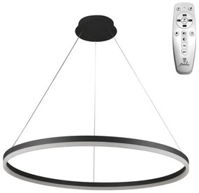Brilagi - LED Dimmelhető csillár zsinóron CIRCLE LED/55W/230V 3000-6500K fekete + távirányító