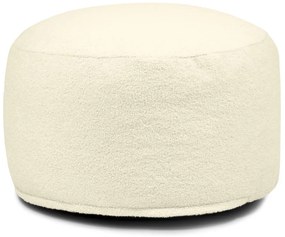 Krémszínű buklé puff Om 60 – SLOWDOWN