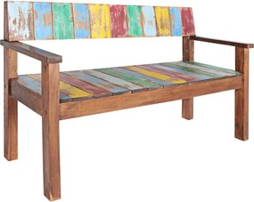 vidaXL tömör újrahasznosított fapad 115 cm