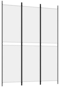 fehér 3 paneles szövetparaván 300x180 cm