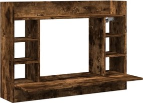 vidaXL füstös tölgy színű szerelt fa fali íróasztal 105 x 48 x 75 cm