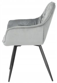 PreHouse Kárpitozott KING szék világosszürke színben