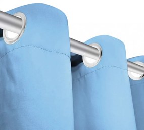 2 db türkiz sötétítőfüggöny fém függönykarikákkal 135 x 175 cm