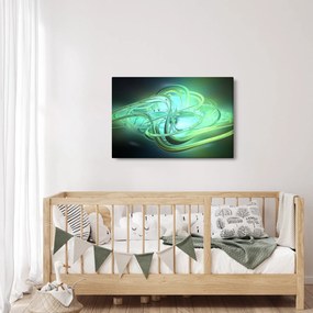 Zöld absztrakció kép (90x60 cm)