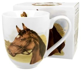 Porcelán lovas bögre nagyméretű 1000 ml dobozban Horse Portrait