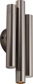 Retro Fali lámpa Gunmetal 3-lámpás - Pipes
