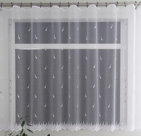 Mg Függöny jacquard 19/200 Fehér 290X160 kész szalag K