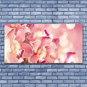 Üvegfotó virágok növények 120x60cm