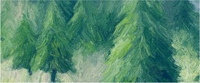 Kép - Festett tűlevelűek (120x50 cm)
