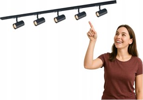 Sínre szerelhető spot lámpa Marvi Tr Jazz 913721-5-BL-SET Italux