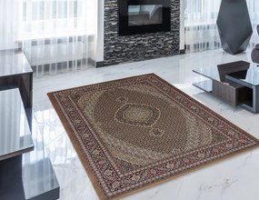 Perzsa szőnyeg barna MAHI 140x200 exkluzív szőnyeg a nappaliba vagy hálószobába