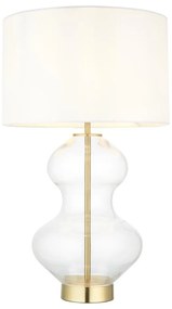 Endon 99110 - Dimmelhető asztali lámpa KELDA 1xE27/10W/230V fehér/arany