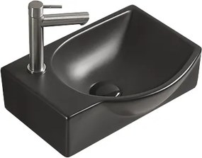 Mexen Mista, asztali mosogató, bal, 40 x 28 cm, fekete matt, 22174085R