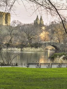 Poszter 30x40cm Központi park Manhattan panorámával 5, Assaf Frank