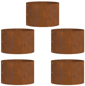 Corten Acél Virágcserép Szett Corten Acél Közepes Tartós