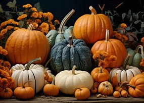 Poszter 70x50cm Őszi termések