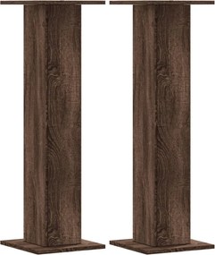 vidaXL 2 db barna tölgy szerelt fa növénytartó állvány 30 x 30 x 95 cm