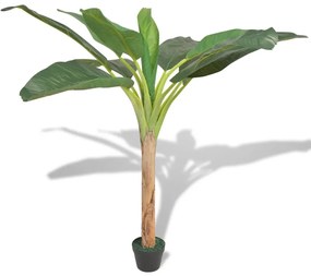 műbanánfa virágcseréppel 150 cm zöld
