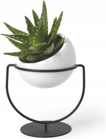 Kerámia virágtartó dekoratív fehér nappali ablakpárkányra Nesta