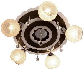 ARONA 5xE27/15W/230V+LED fekete spotlámpa