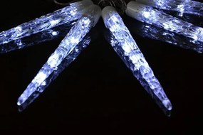 NEXOS Fénydekoráció jégcsapok hideg fehér 8 funkció