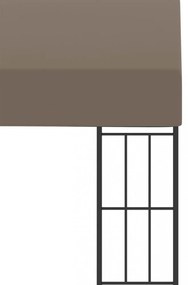 tópszínű falra szerelhető szövetpavilon 3 x 3 m