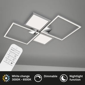 Briloner 3530-018 - LED Dimmelhető felületre szerelhető csillár FRAME LED/40W/230V + távirányító