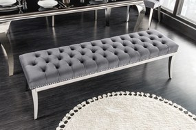 MODERN BAROCK luxus ülőpad - szürke - 165cm