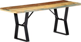vidaXL tömör újrahasznosított fa pad 110 cm
