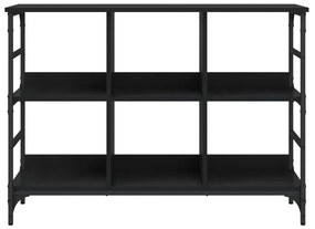 fekete szerelt fa tálalószekrény 102 x 32 x 73,5 cm