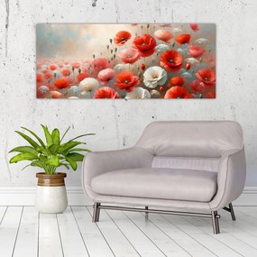 Kép - Pipacsok festménye (120x50 cm)
