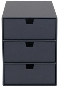Ingrid sötétszürke doboz 3 fiókkal - Bigso Box of Sweden