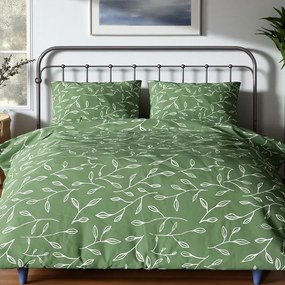 Pamut ágynemű Homa RENA GREEN 4 részes 140x200 cm