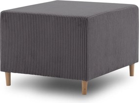 Fireze puff, kordbársony, szürke