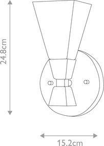 Elstead klasszikus fürdőszobai lámpa bowtie fehér matt fekete elsbowtie-1-mb IP44