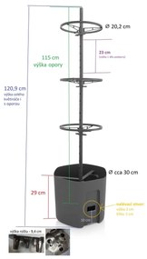 Gardenico Termesztőláda paradicsomhoz, homok színű, átmérő 29 cm