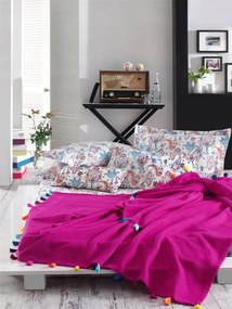 Ágynemű garnitúra Fukszia 160x200 Renforce