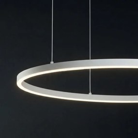 Ideal Lux - kábelre függesztett LED csillár ORACLE SLIM LED/37W/230V 2700K átm. 70 cm fehér
