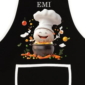 EMI Gusto konyhai kötény, Fekete