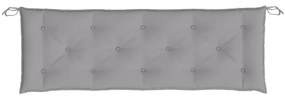 2 db szürke oxford szövet kerti padpárna 150 x 50 x 7 cm